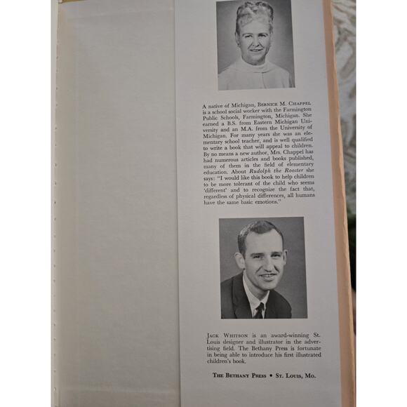 Rudolph the Rooster Berenice M Chappel Hardback Book Bethany Press 1969 - Picture 7 of 8